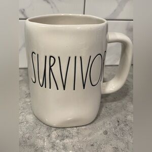 Rae Dunn White “ Survivor “ Mug!